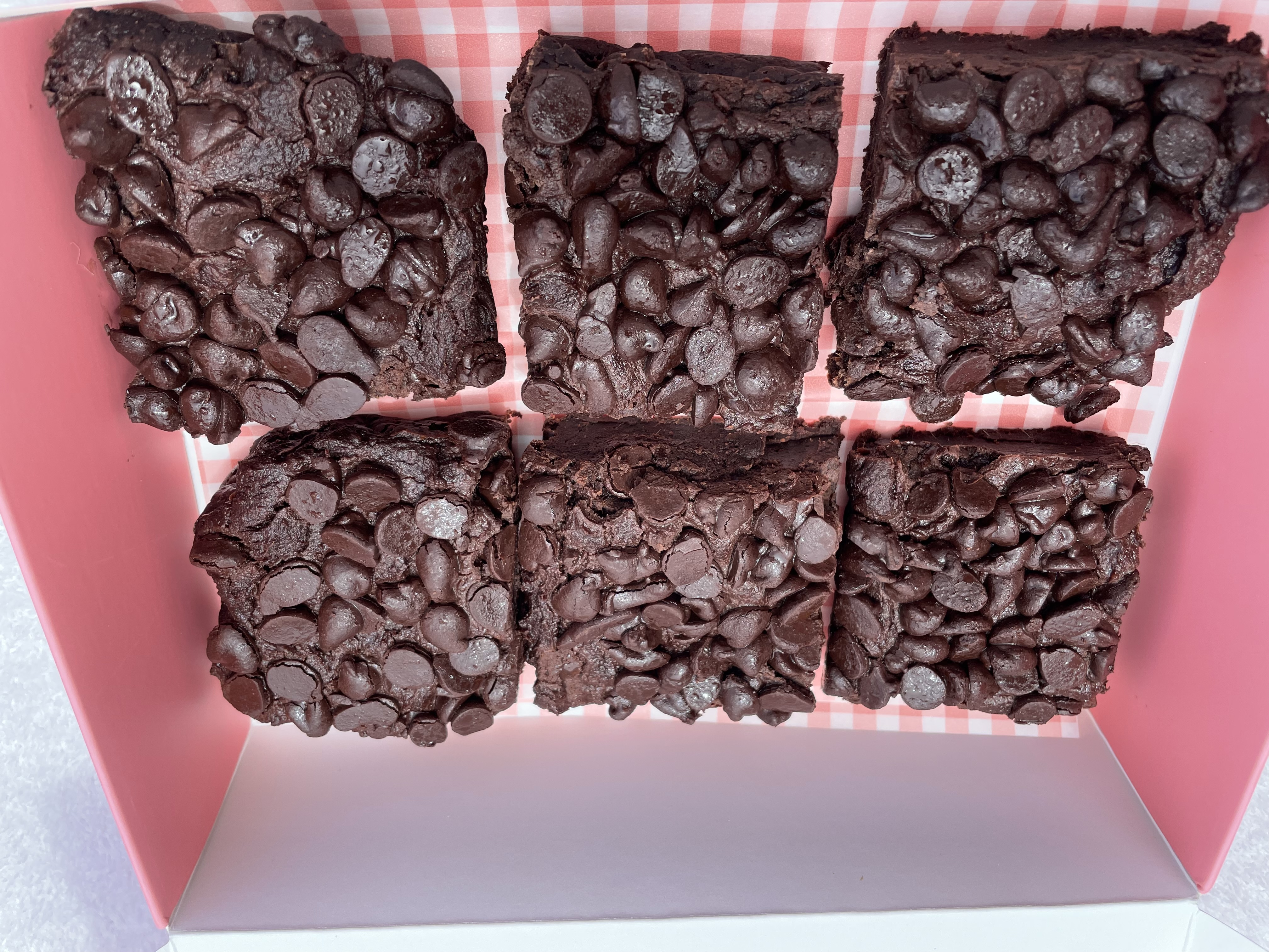 Chocolate Chip Brownies - Gluten Free & Vegan