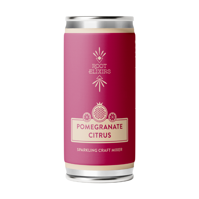 Root Elixirs Pomegranate Citrus | 4 pack Mixer Set